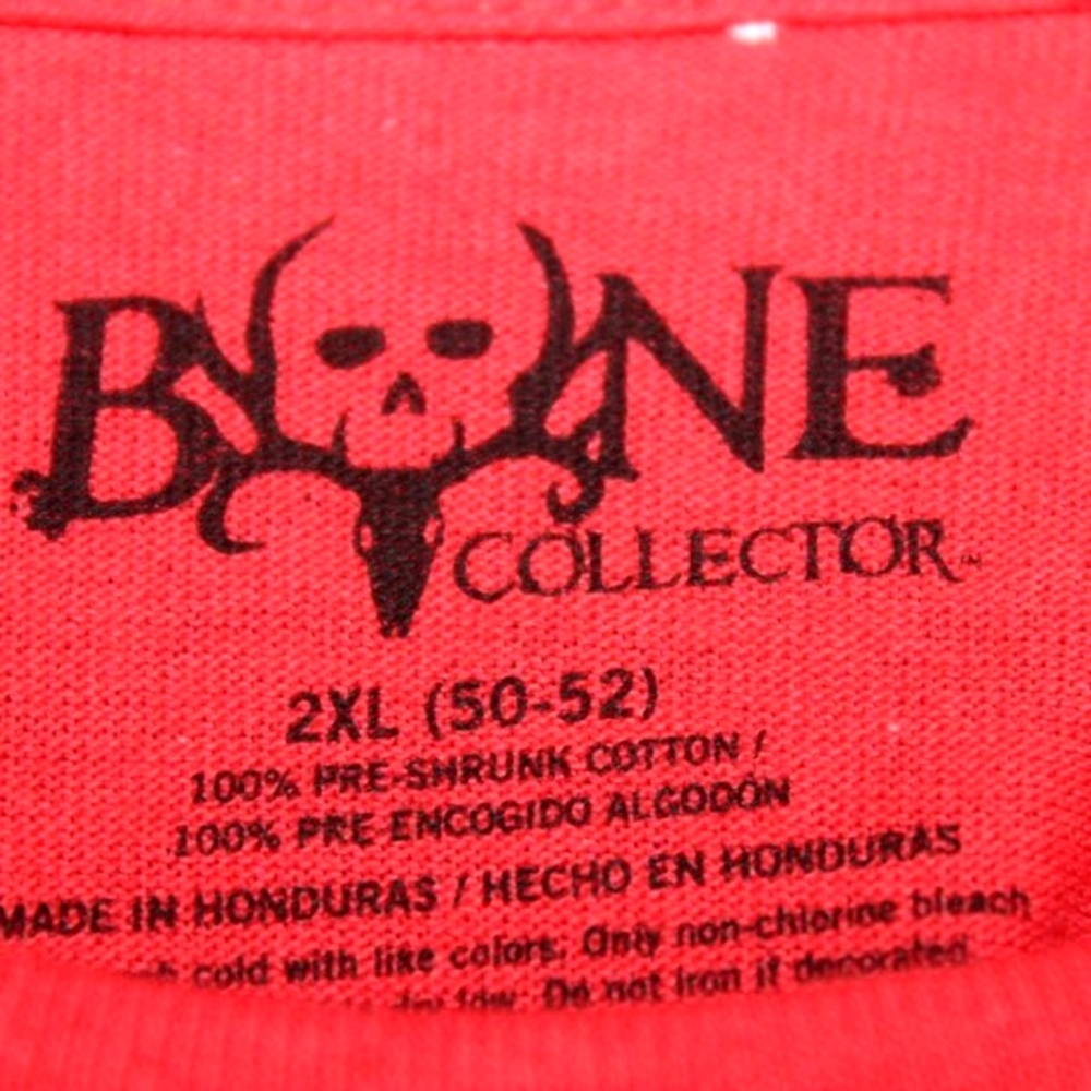 Bone Collector Graphic T-Shirt Red 2XL - Picture 5 of 5